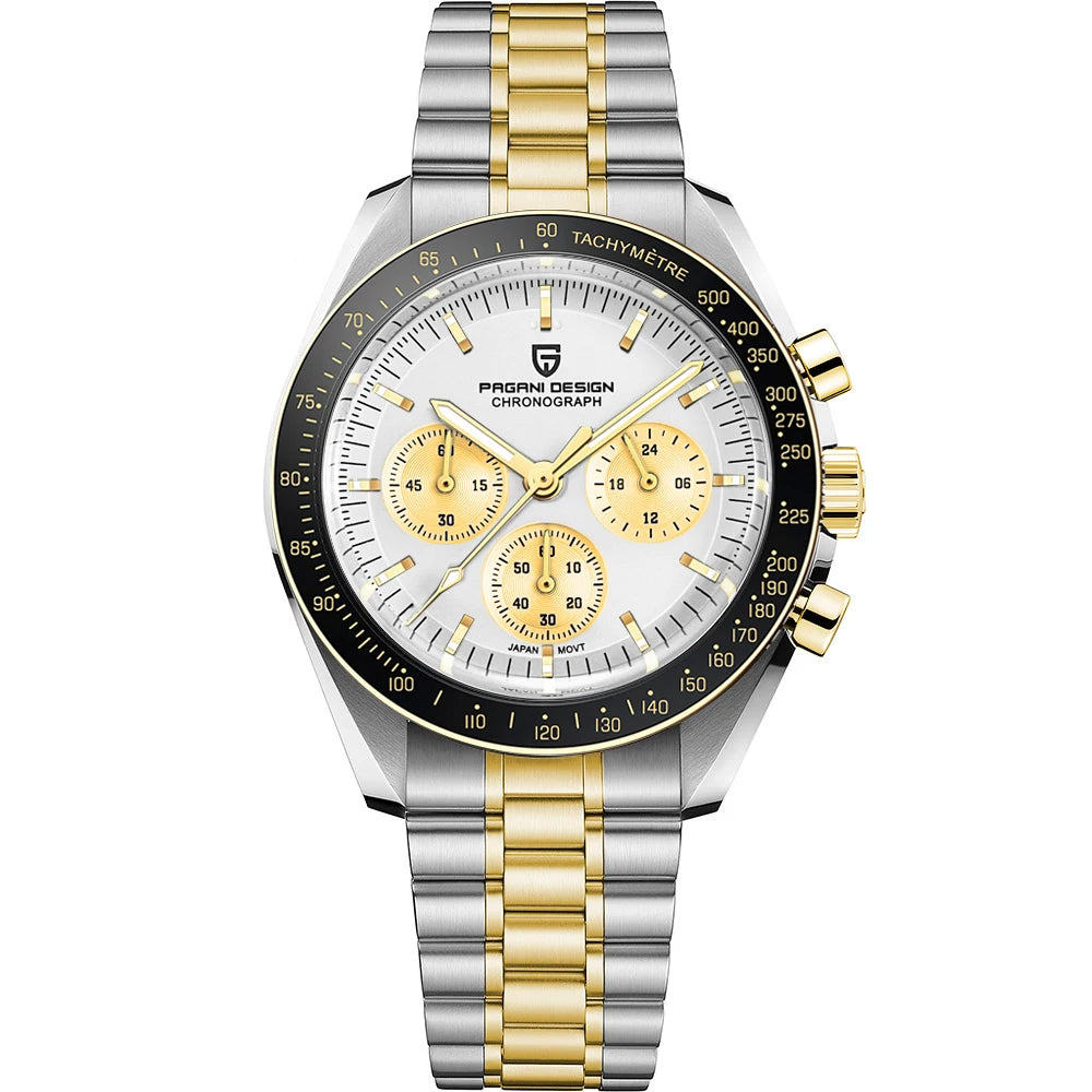 PAGANI DESIGN 2024 New V5 PD1701 Men's Watches Luxury Quartz Watch Men Sport Speed Chronograph AR Sapphire glass 100M Waterproof