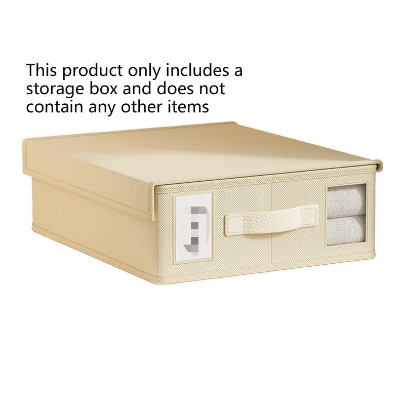 New Solid Color Simple Non-woven Fabric Bed Sheet Storage Box Fabric Bed Sheet Storage Wardrobe Bedroom Duvet Cover Storage Box