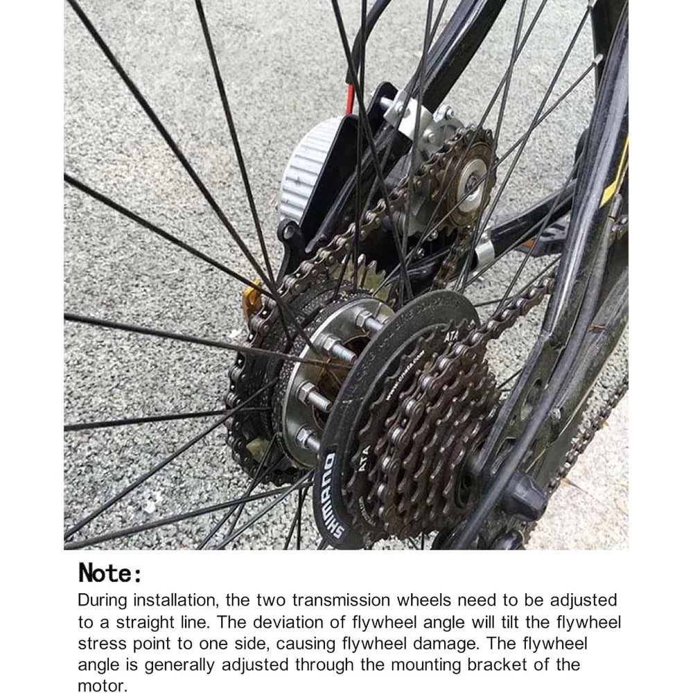 Electric Bike Left Side Drive Motor Kit 36V 350W Mountain Bicycle Conversion Kit with Thumb Throttle Fit Most of Common Bicycle