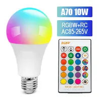E27 RGB color remote control light bulb LED room light intelligent light bulb dimmer low power consumption energy-saving 220V