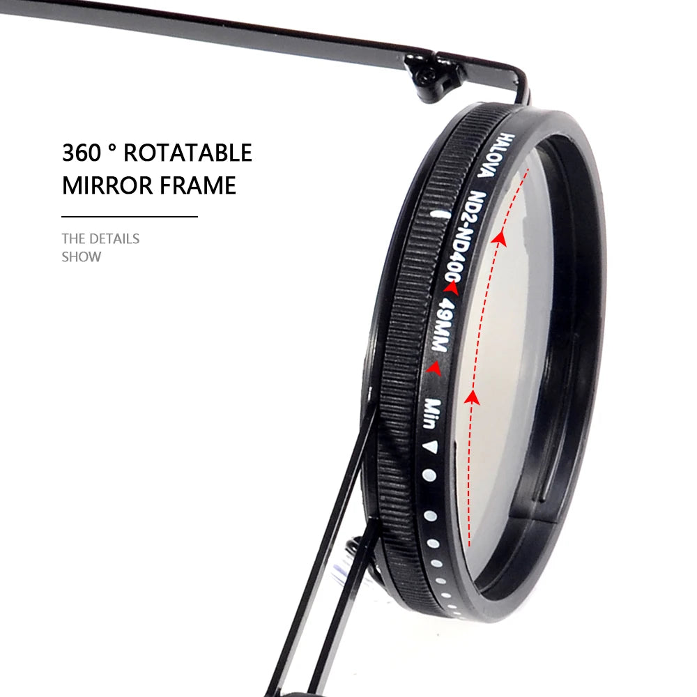 CRIXALIS ND9 Speed Adjustable Dimming Sunglasses Men Women Punk Round Frame Sun Glasses Outdoor Fishing Driving Eyewear UV400